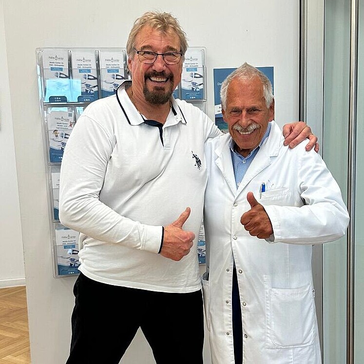 © Dr. Güßbacher: Spitzensportler in Spitzenhänden im Medic Center CNO Orthopädie