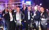 Dr. Albert Güßbacher als Ringarzt mit den Kampfrichtern und Offiziellen des Bundes deutscher Berufsboxer(BdB) beim Boxabend im Maritim Hotel Magdeburg am 2.3.19.